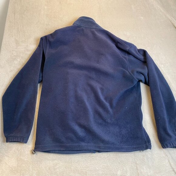 Columbia Men's Fleece Jacket Size Large Navy Blue Full-Zip Outdoor Warm Layering - Picture 9 of 9